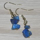 Lapis Lazuli Earrings Healing Gemstone Peace Positive Energy Dangle Earrings