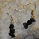 Black Onyx Earrings Gemstone Chip Bead Earrings Drop Dangle Crystal Earrings