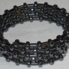 Hematite Beaded Wrap Bracelet Anxiety Stress Relief Healing Crystal One Size