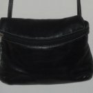 Esprit Black Leather Purse Vintage 80s 90s Handbag Shoulder Bag Crossbody