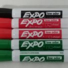 Expo Low Odor Chisel Tip Dry Erase Markers 5 Markers Red Green Black