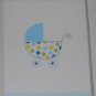 Baby Boy or Unisex Blue and White Photo Album Holds 36 Photos 6 in x 4 in