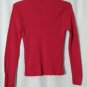 Arizona Jean Company Womens Vintage Red Sweater Sz Med Long Sleeve Mock Neck