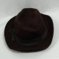 Vintage 60s Tally Ho Womens Fedora Sz 7 â 100% Wool Brown Hat Made in Poland