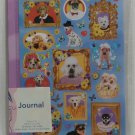 Purple Journal Notebook Note Pad With Dog Stickers 60 Sheets Wide Ruled 5 x 7