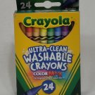Crayola Crayons 24 Pack Ultra-Clean Washable Crayons ColorMax Non-Toxic
