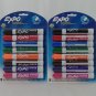 Lot of 2 EXPO 8 Count Low-Odor Dry Erase Markers Chisel Tip Assorted Colors