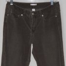 Halogen Womens Brown Corduroy Jeans Size 6 Vintage 90s Bootcut Leg Zip Fly