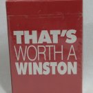 Vintage Winston Cigarettes Playing Cards 1993 SEALED That’s Worth A Winston