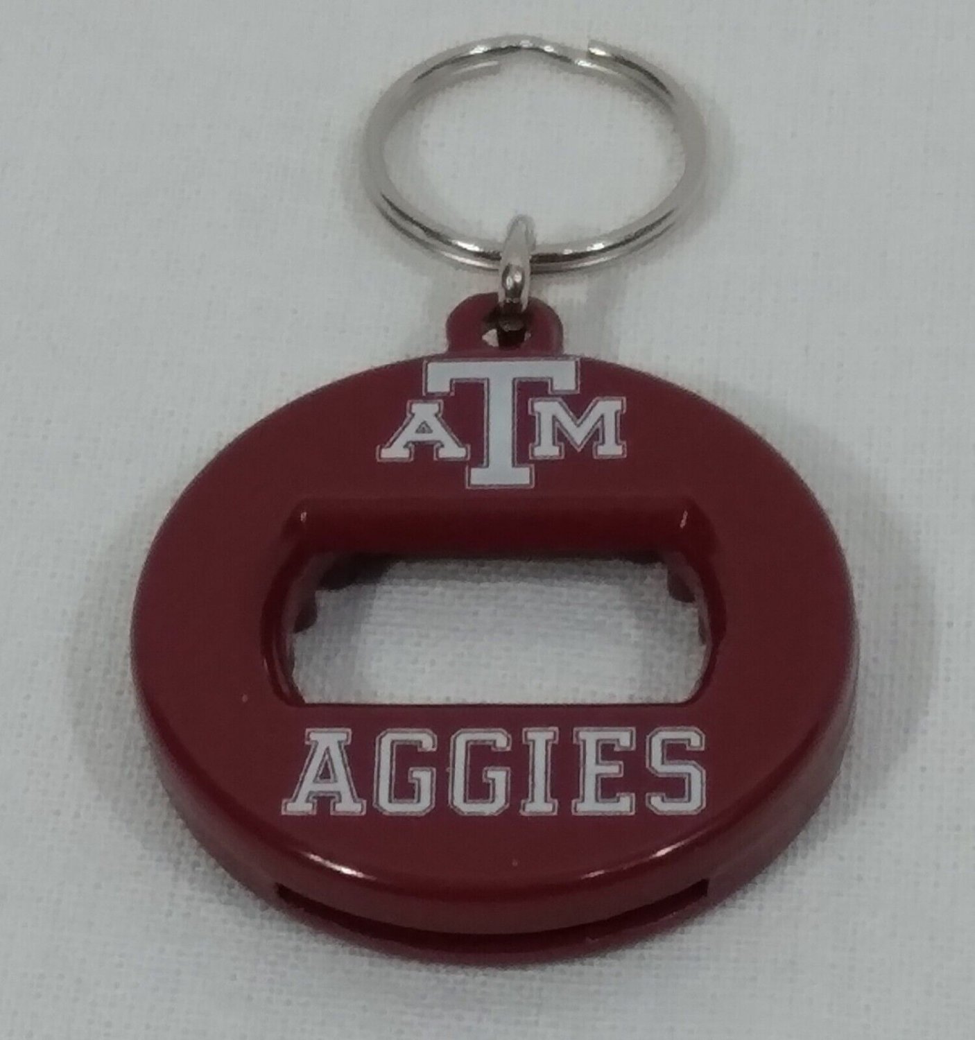Vintage 1990s NCAA Texas A&M Aggies Bev Key 3 in 1 Bottle Can Opener Keychain