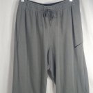 Nike Dri-Fit Mens Athletic Joggers Training Pants Sz L Grey with Pockets Swoosh