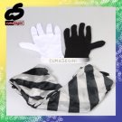 Magic Magician Black and White Gloves and Scarf Stage