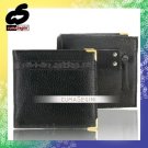 Magic Genuine Leather Wallet with Fire for Stage Black
