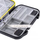 Fishing Hooks Tackle Box Case (Black) New NR Fish Box
