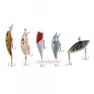5-Type Laser Metallic Fishing Lure Bait Tackle 5pcs/set