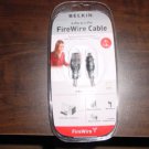 BELKIN FIREWIRE CABLE F3N401V-06-ICE 6 PIN TO 4 PIN NEW