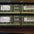 LOT OF 2 Samsung M312L3310ETS-CB0Q0 256MB DDR PC2100