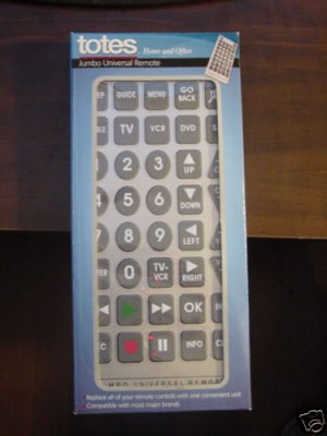 JUMBO Universal TV Remote Control Totes (NEW)