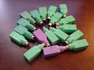 LOT OF 18 MOUSE/KEYBOARD PS2 ADAPTER PLEASE READ BELOW