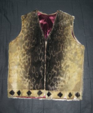 Vintage Russian Inuit Ladoga Ringed Sealskin Vest Jacket Coat