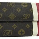 Donna di Bella - Letter Patten Wallets with Front Stripe