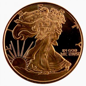 2011 Copper American Eagle 1oz Pure .999 UNC