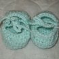 Mint Baby Booties