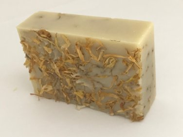 Calendula body soap lightly scented with calendula petals 3pc