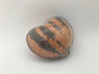 Tiger Stripes Bath Bomb Heart Shaped Extoic Scent