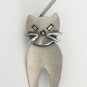 Vintage Danecraft Sterling Silver Cat Pin