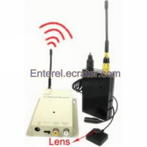 Wireless Shirt Button Spy Camera with Microphone & Wireless Security Systems SFA826