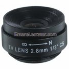2.8mm 13 F1.6 Plastic & Metal Fixed Iris CS Mount Camera Lens