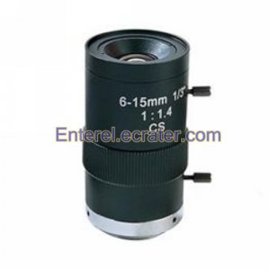 CS 13inch CCD Manual Aperture Varifocal Camera Lens 6-15mm