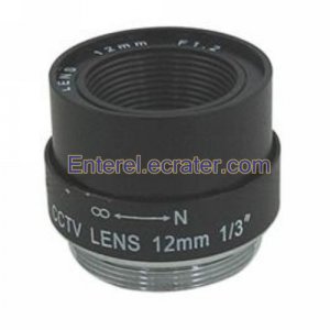 Metal 12mm 13 inch CS Fixed Security CCTV Video Camera LENS SSE1212NI METAL