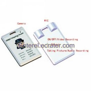 Mini 4GB 1.3M Pixels Security Spy The Thinnest ID Card Hidden DVR Camera FC-MDS6805