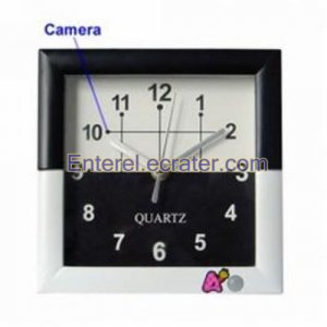 4GB Motion Activated Clock Style Digital Video Recorder Hidden Pinhole Color Camera