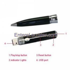2GB USB 2.0 Business Portable Recorder Pen Style Hidden Spy Camera BPR2G