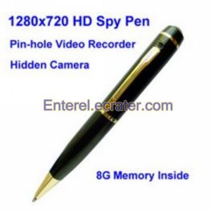 1280 x 720 Spy Pen Digital Video Recorder with 8G Pin Hole Camera QW103