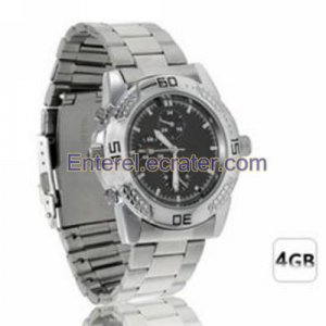 30FPS Stainless Steel Camcorder DVR Spy Watch Hidden Camera SE183