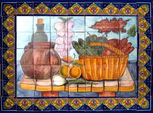 backsplash talavera tile mural