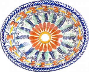 Mexican Talavera Sink "Laura"