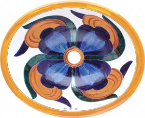 Mexican Talavera Sink "Carmen"