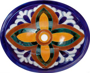 Mexican Talavera Sink "Miguel"