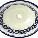 Mexican Talavera Sink "Waves"
