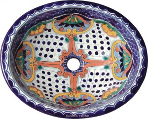 Mexican Talavera Sink "Vanessa"