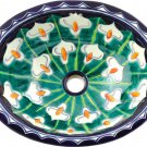 Mexican Talavera Sink "Calla Lily"