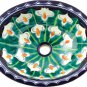 Mexican Talavera Sink "Calla Lily"