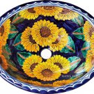 Mexican Talavera Sink "Sunflowers"