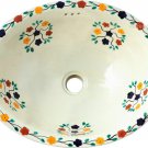 Mexican Talavera Sink "Bouquet"