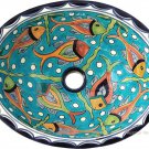 Mexican Talavera Sink "Fish Aquarium"
